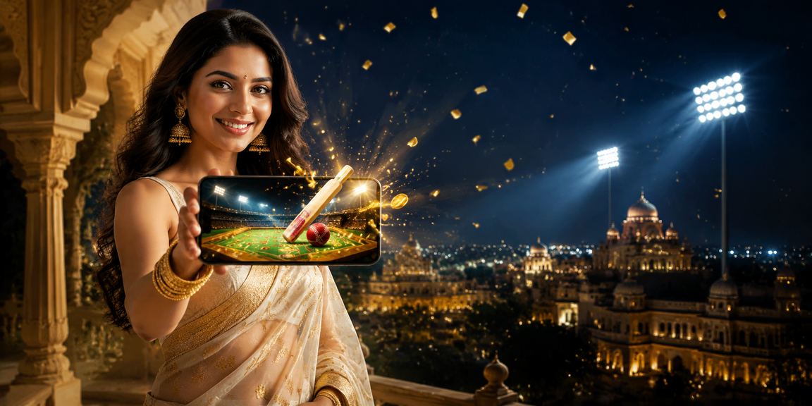 Indian cricket fan enjoying online betting with 6303 platform