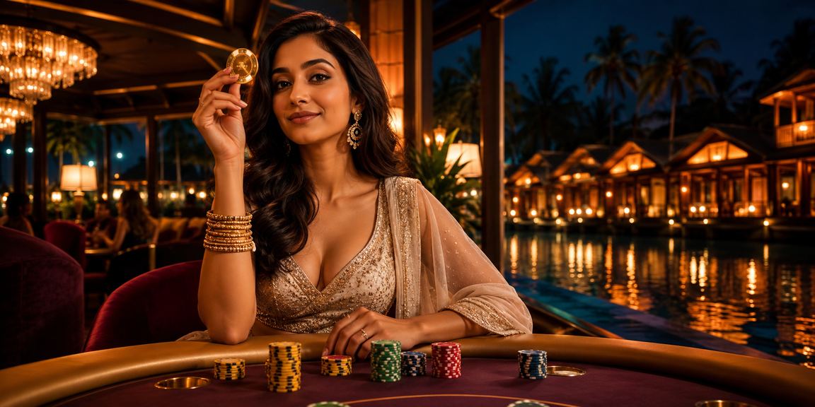 Casino players enjoying a Bollywood themed casino in Kerala