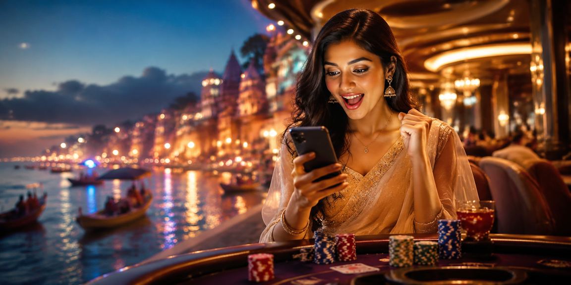 Varanasi ghats illuminated symbolizing VIP bonus gaming experience